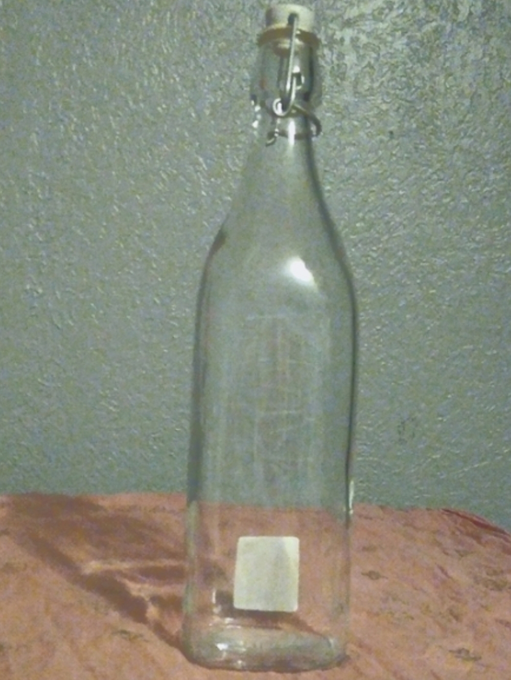 Bormioli Rocco Glass Bottle Square Bottom Clamp Lid Swing Top Water Juice Wine